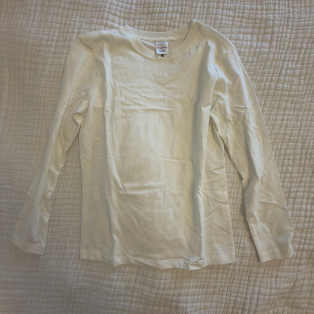NWOT Hanna Andersson White Long Sleeve Shirt